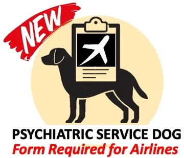 Airline forms and travel documentation for service and emotional support animals in Canada